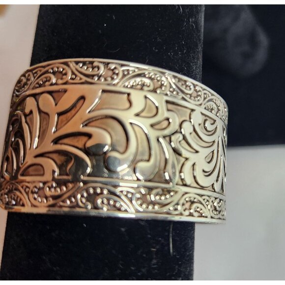 Silver tone Premier Designs Monte Carlo Cuff Bracelet - Picture 2 of 4